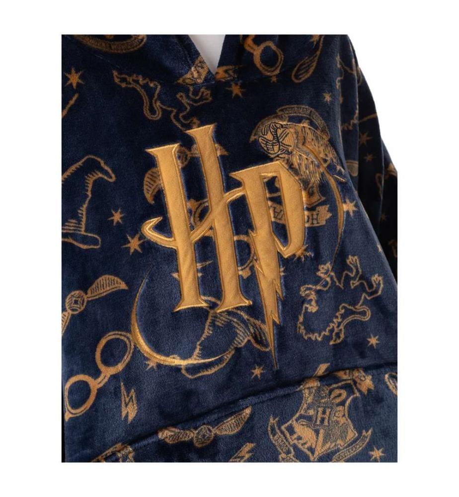Harry Potter - Sweat à capuche surdimensionné motif/style Logo brodé - Femme