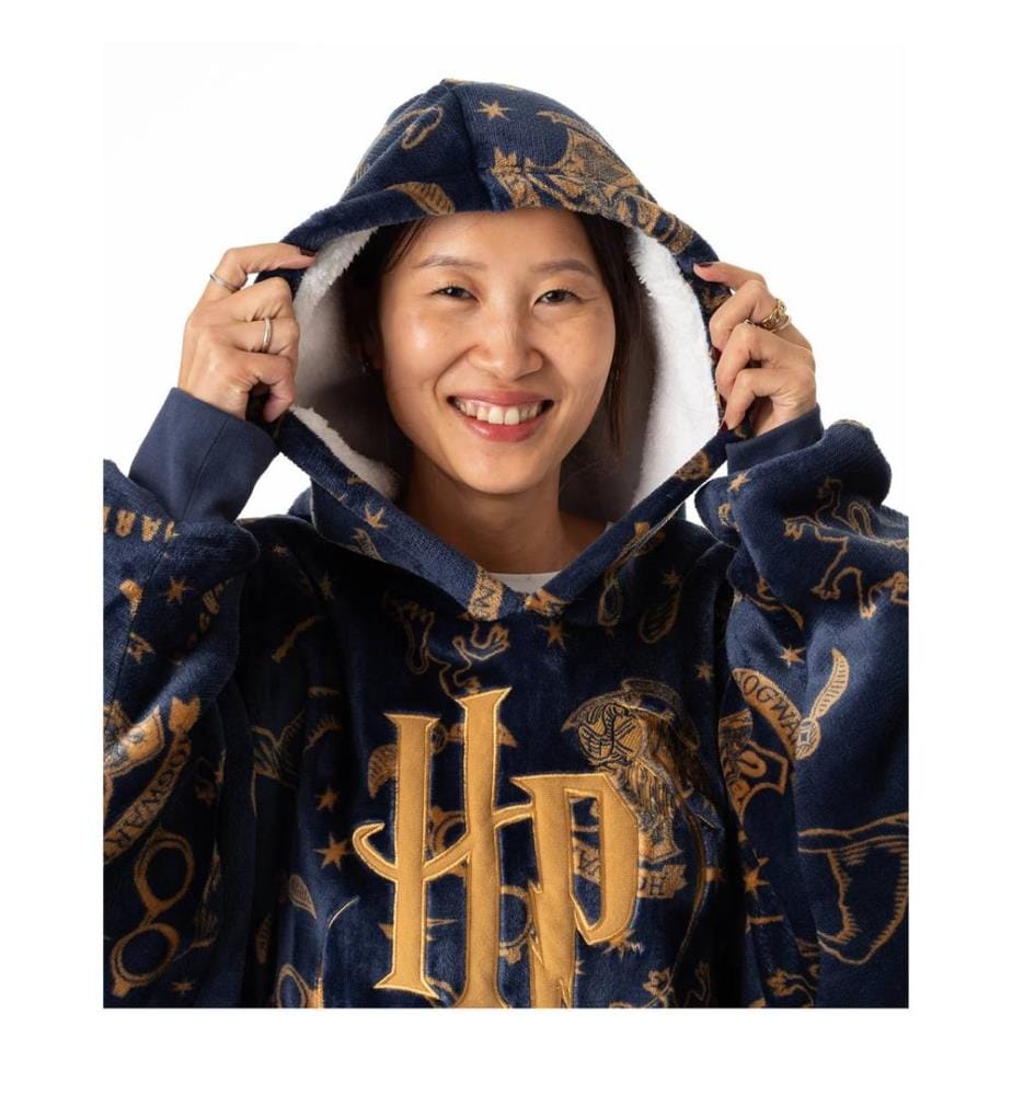 Harry Potter - Sweat à capuche surdimensionné motif/style Logo brodé - Femme