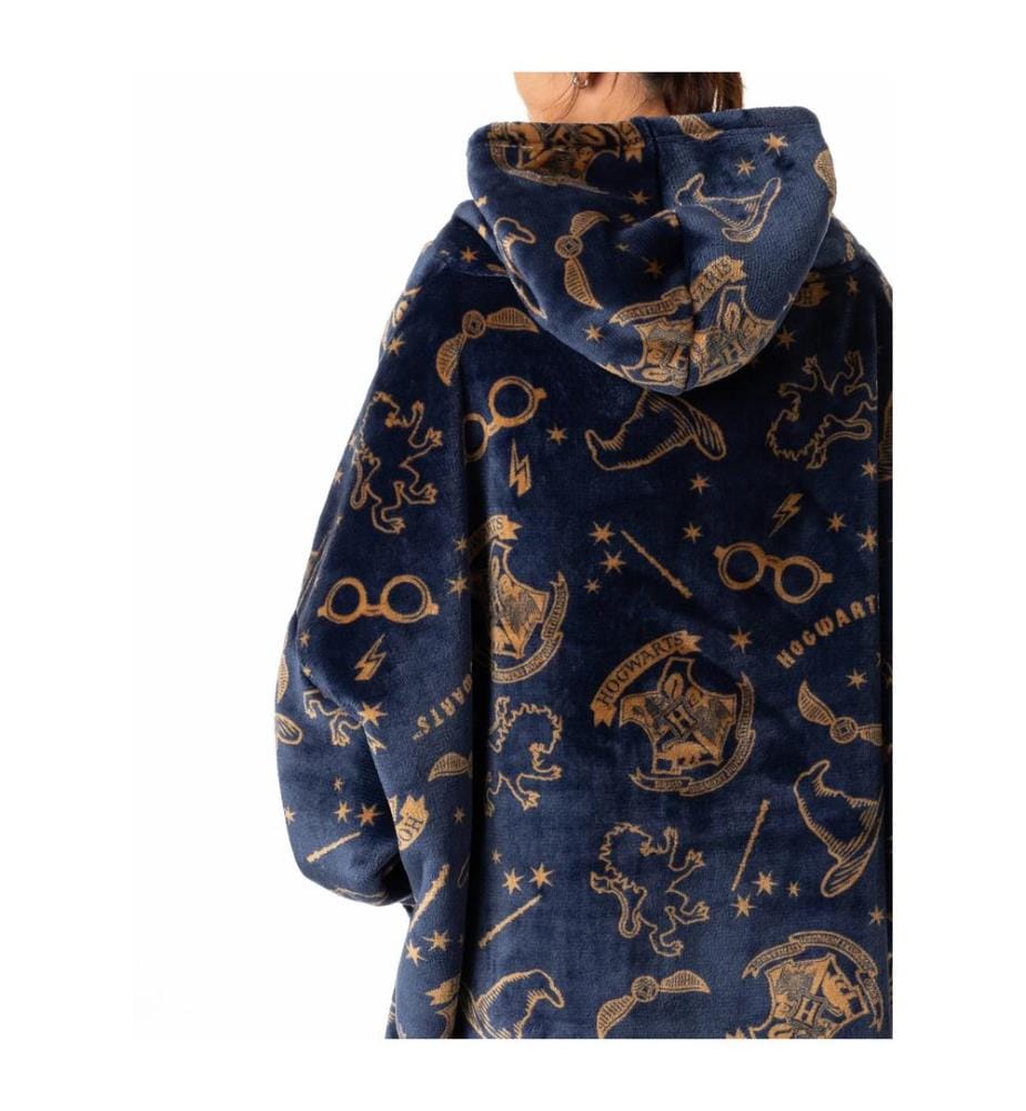 Harry Potter - Sweat à capuche surdimensionné motif/style Logo brodé - Femme