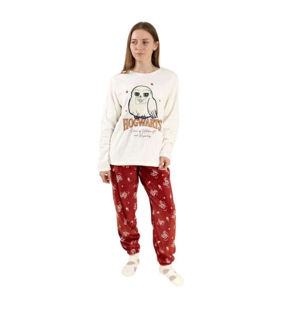 Harry Potter - Ensemble de pyjama long manches longues motif Hedwige - Femme