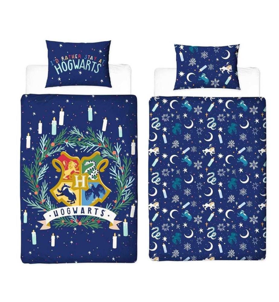 Harry Potter - Parure de lit I´D RATHER STAY AT HOGWARTS Single