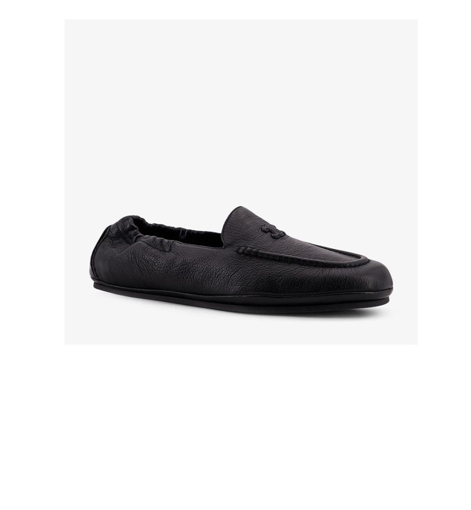 Mocassins en cuir Céline Adam - Noir
