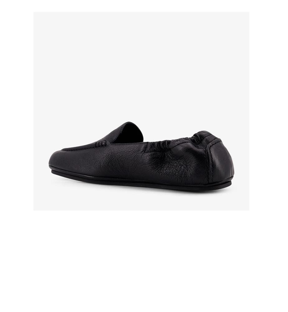 Mocassins en cuir Céline Adam - Noir