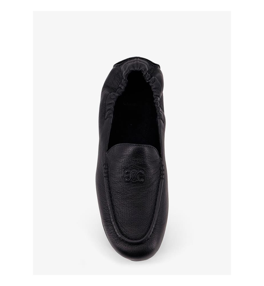 Mocassins en cuir Céline Adam - Noir