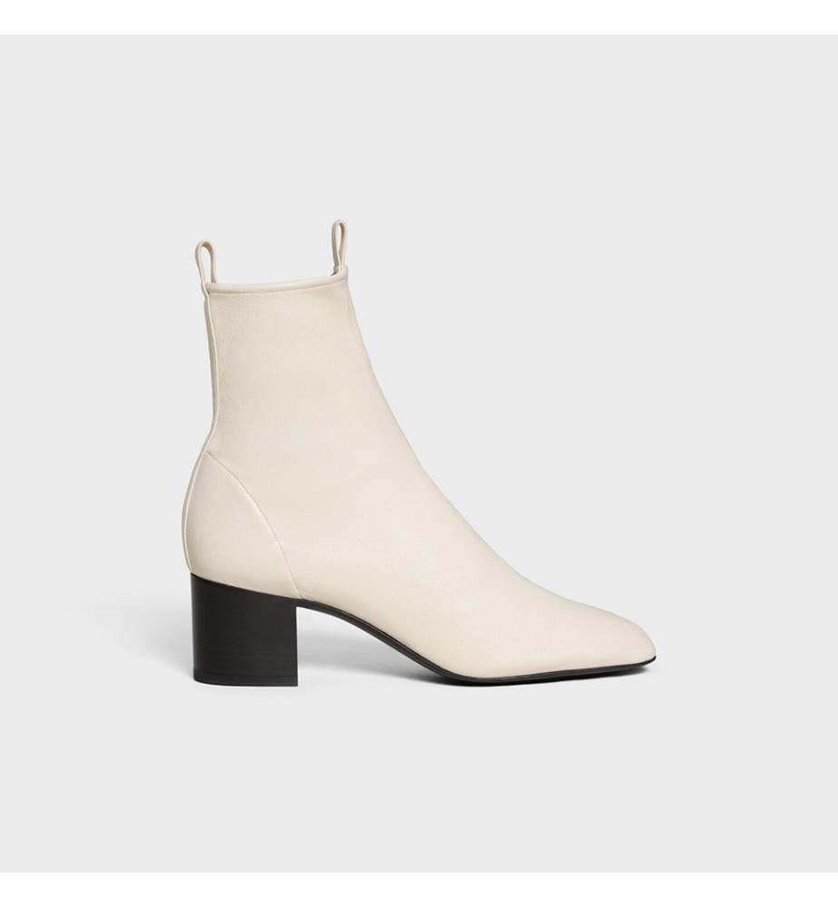 Bottines Zippées - Ivoire