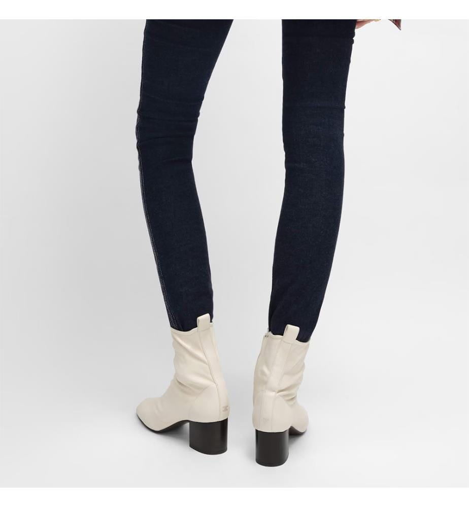 Bottines Zippées - Ivoire