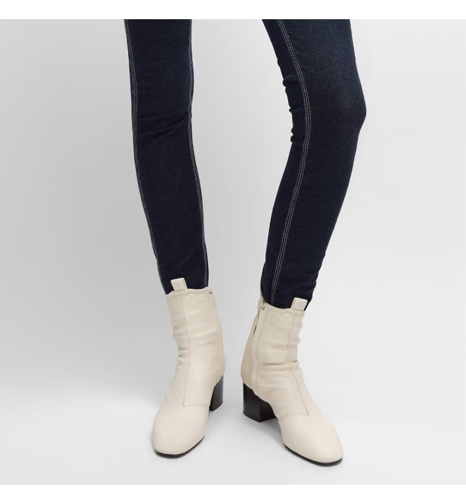 Bottines Zippées - Ivoire