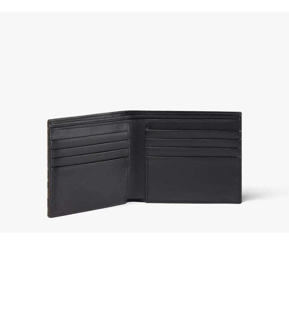 Portefeuille en Jacquard Ff - Brun
