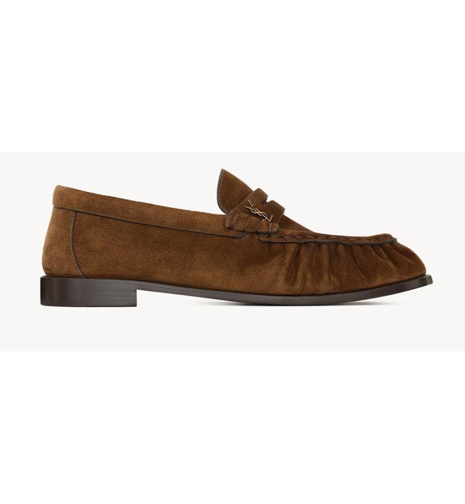 Mocassin souple en cuir suédé - Brun foncé