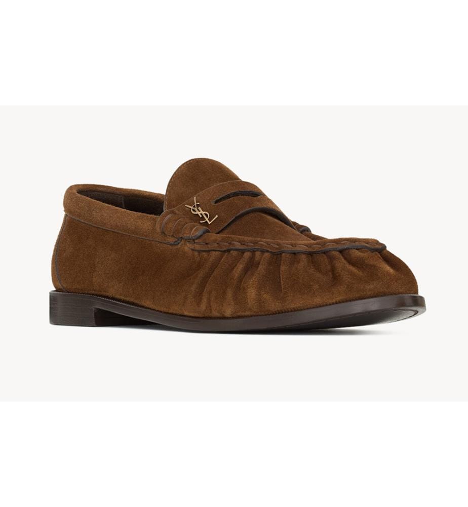 Mocassin souple en cuir suédé - Brun foncé