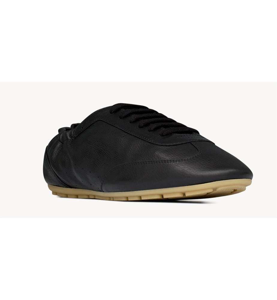 Baskets Lewis en cuir grainé - Nero