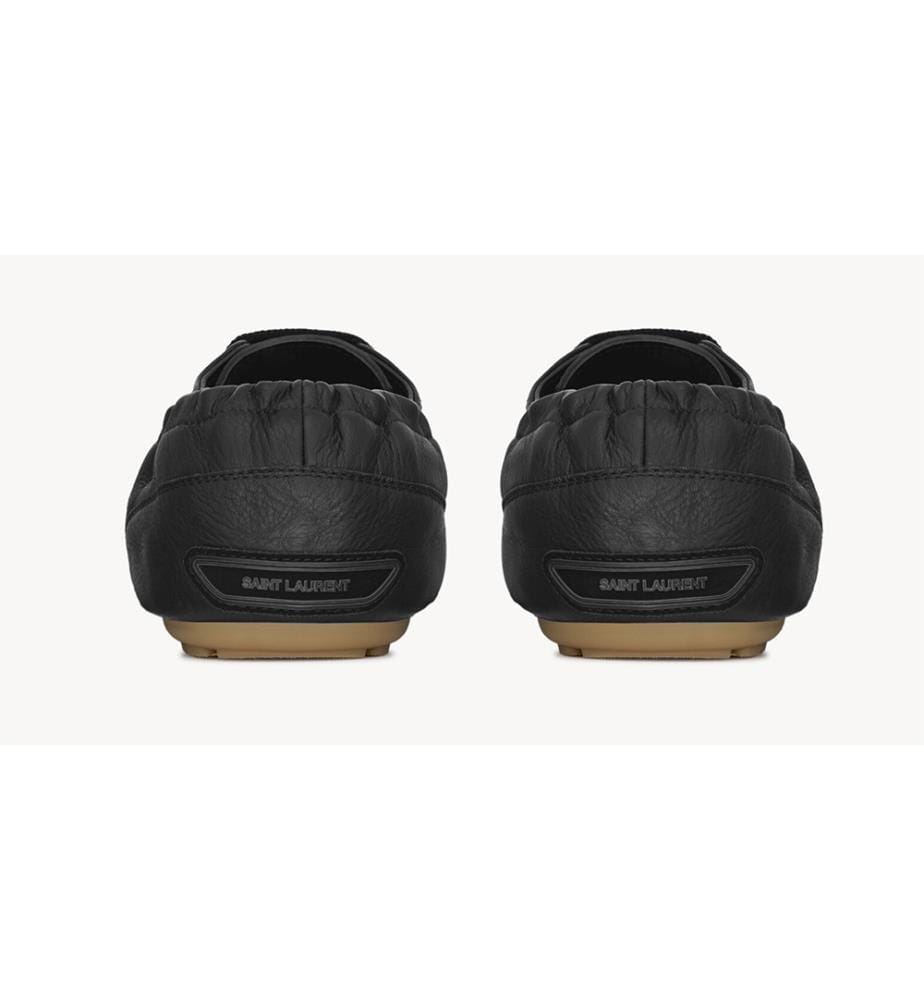 Baskets Lewis en cuir grainé - Nero