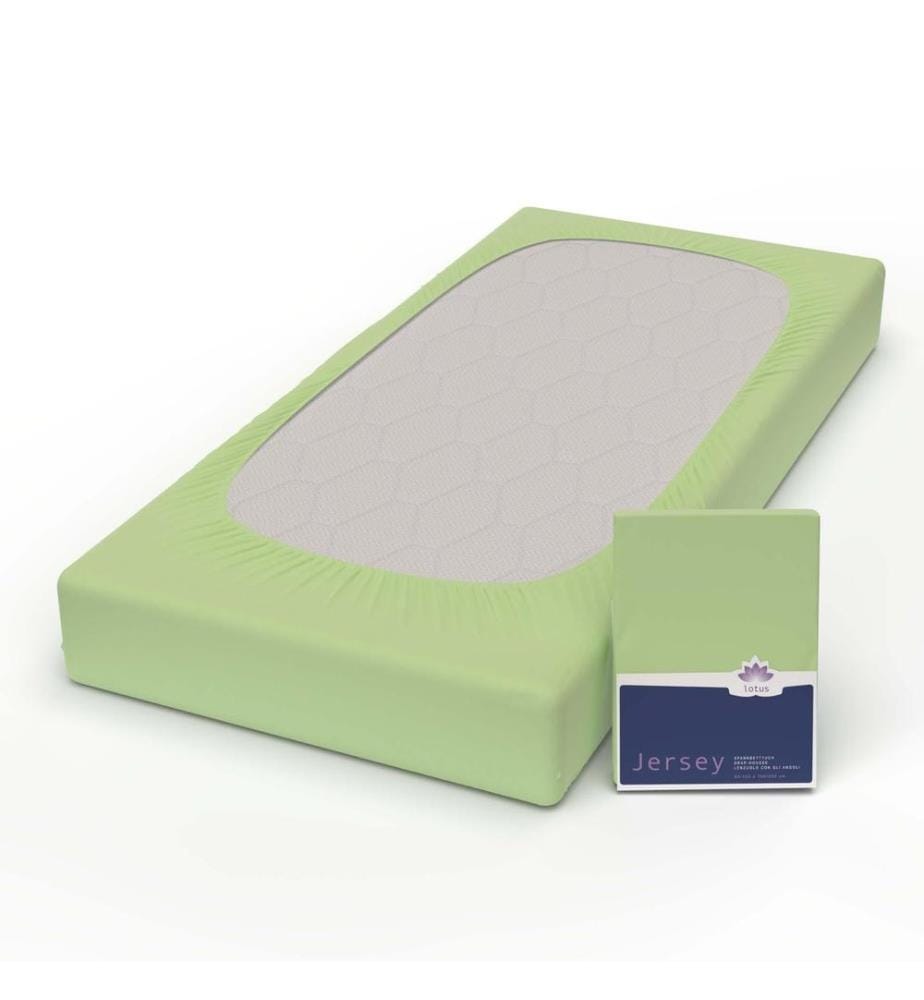LOTUS - Jersey Fixleintuch Comfort Apfel - 90-100 x 200 cm