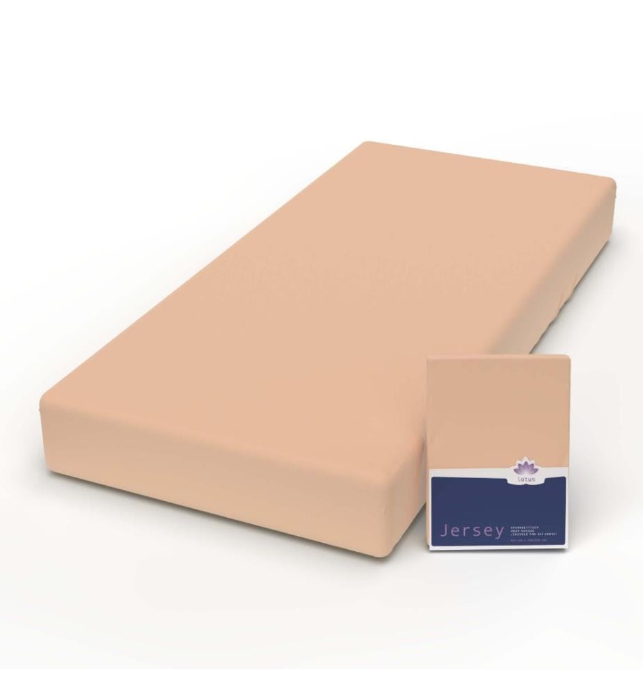 LOTUS - Jersey Fix Comfort, aprikose 100x200cm aprikose - 120 x 200 cm