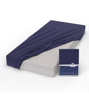 LOTUS - Jersey Fix Comfort, Marine 100x200cm Marine - 140-160 x 200 cm