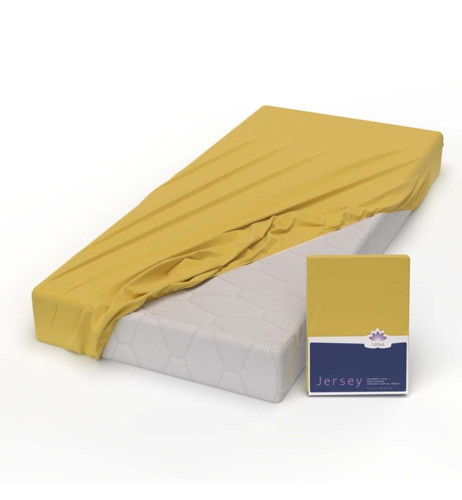 LOTUS - Jersey Fixleintuch Comfort Gold - 140-160 x 200 cm