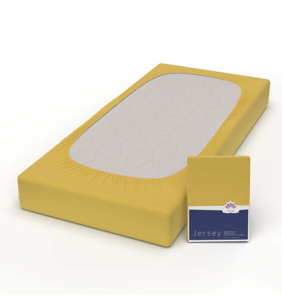 LOTUS - Jersey Fixleintuch Comfort Gold - 140-160 x 200 cm