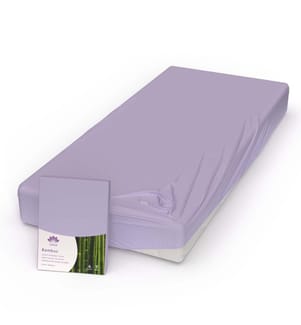 LOTUS - Fixleintuch Bambus Jersey Lila - 90-100 x 200 cm