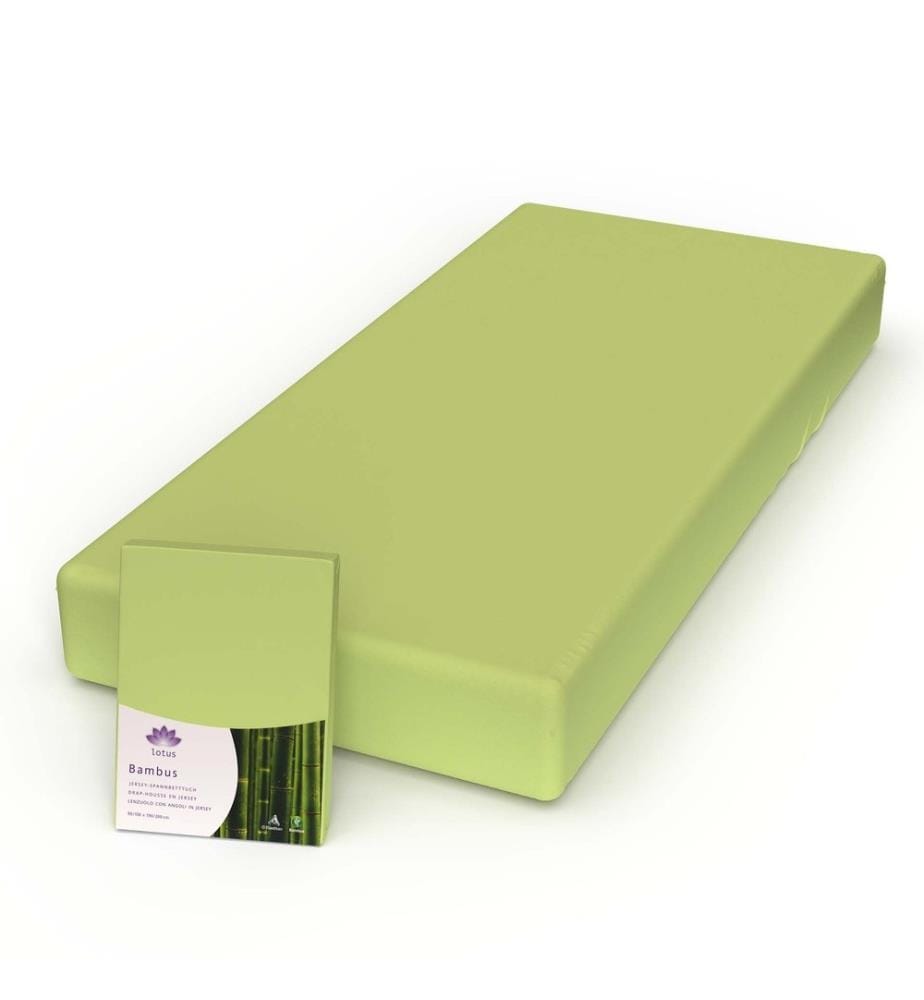 LOTUS - Fixleintuch Bambus Jersey Apfel - 140-160 x 200 cm