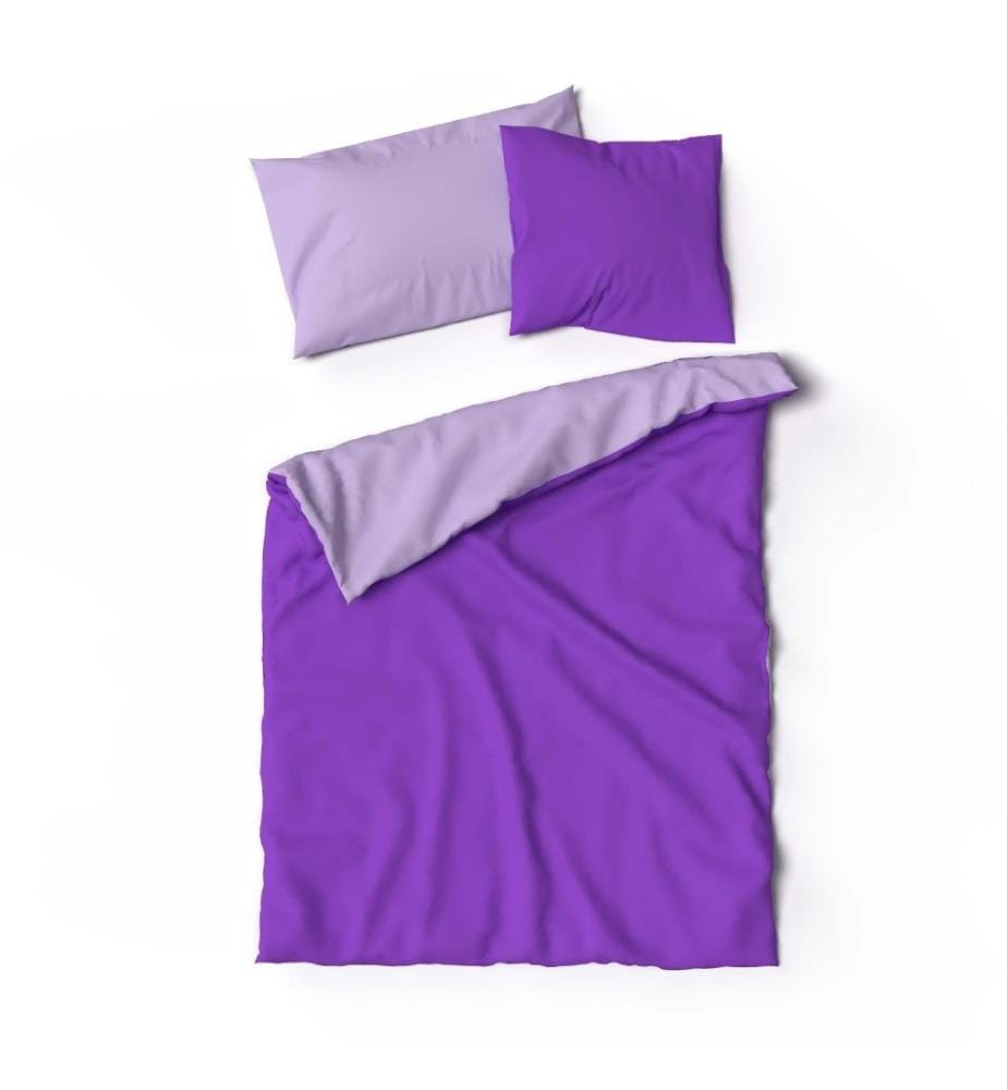 LOTUS - Literie Bambou Doubleface lila - 50 x 70 cm