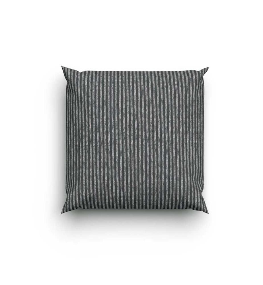 LOTUS - Linge de lit Bambou ligne anthracite - 65 x 65 cm