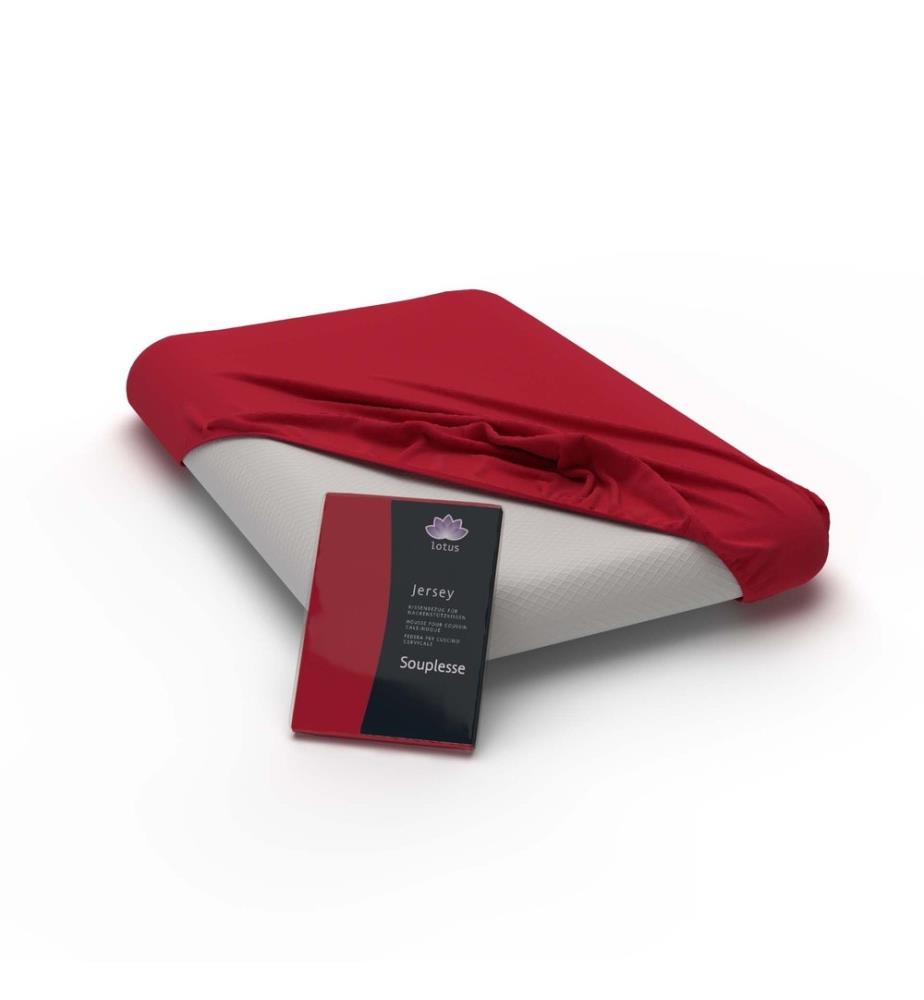 LOTUS - Kissenbezug Fix Souplesse rot - 60 x 40 cm