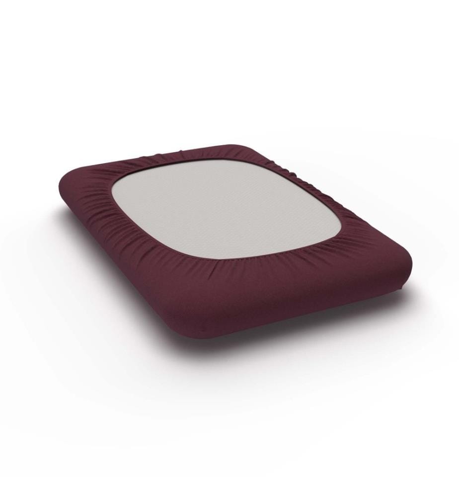 LOTUS - Taie d'oreiller Fix Souplesse bordeaux - 60 x 40 cm