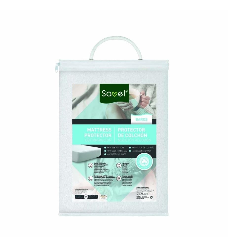SAVEL - Protège-matelas Baros Molleton - 180 x 200 cm