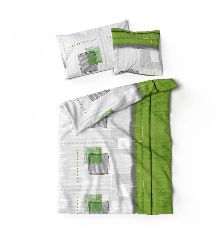 LOTUS - Parure de lit Bambou Talinas vert - 160 x 240 cm