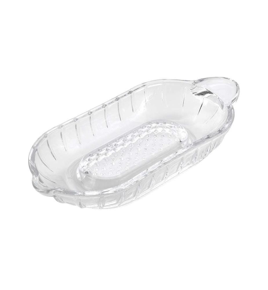 Glass apple grater - 20.5 x 9.5 x 3 cm