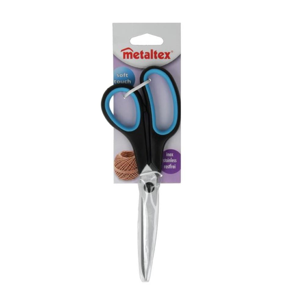 Soft Touch All Purpose Scissors 21,5 cm - Black & Blue