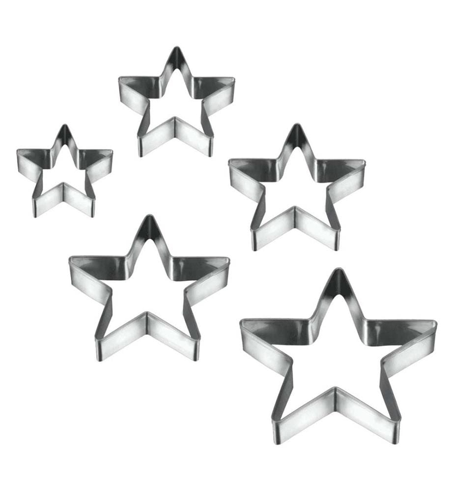 Set von 5 Ausstechformen Sterne