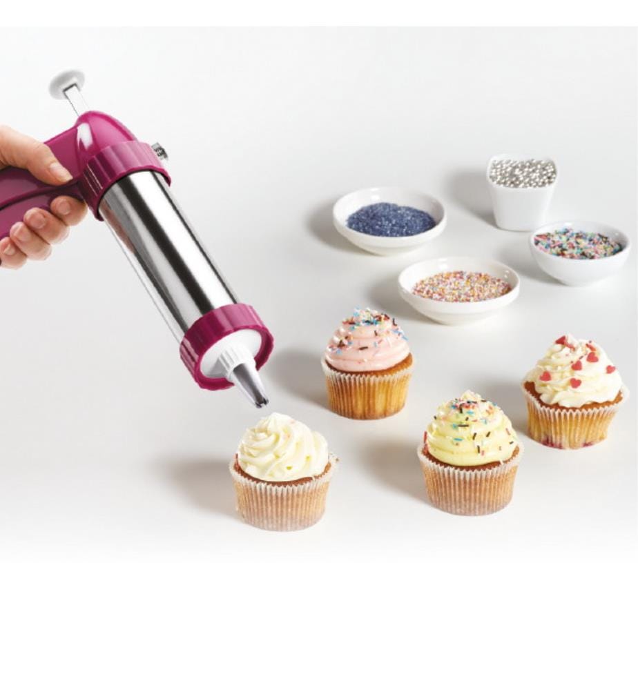 Pastry Press - Fuchsia and Silver