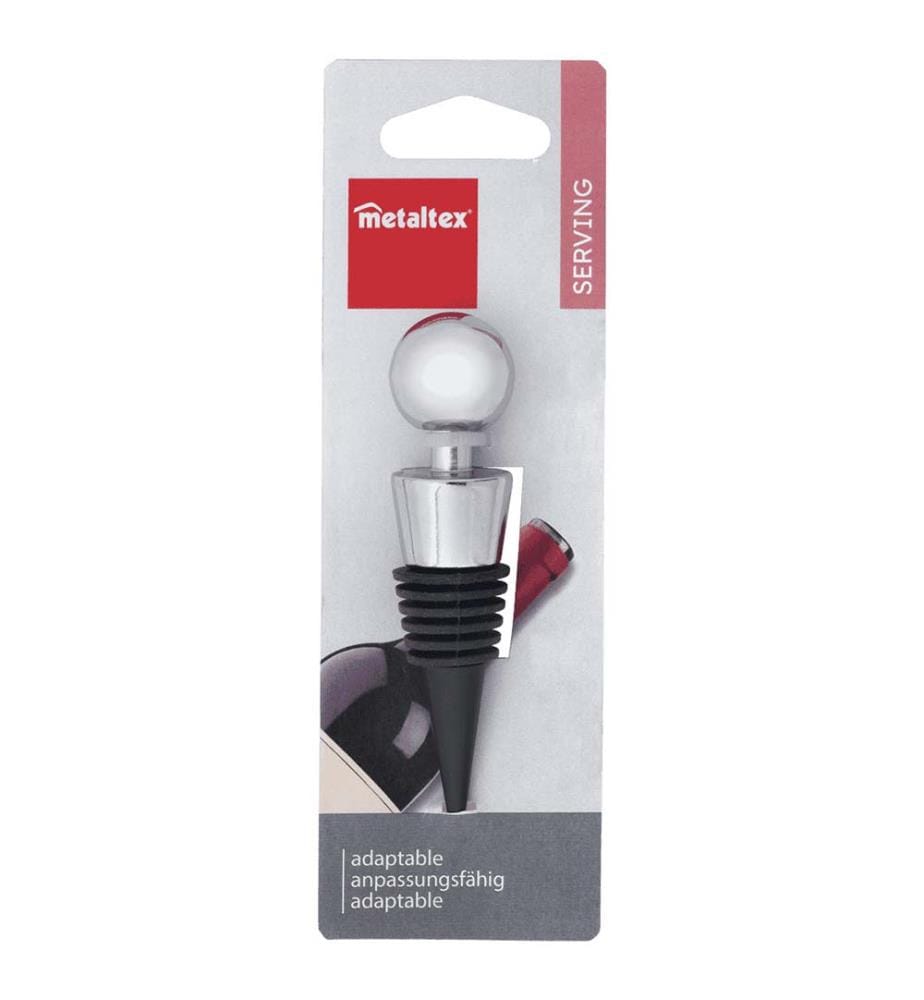 Chrome-plated bottle stopper,