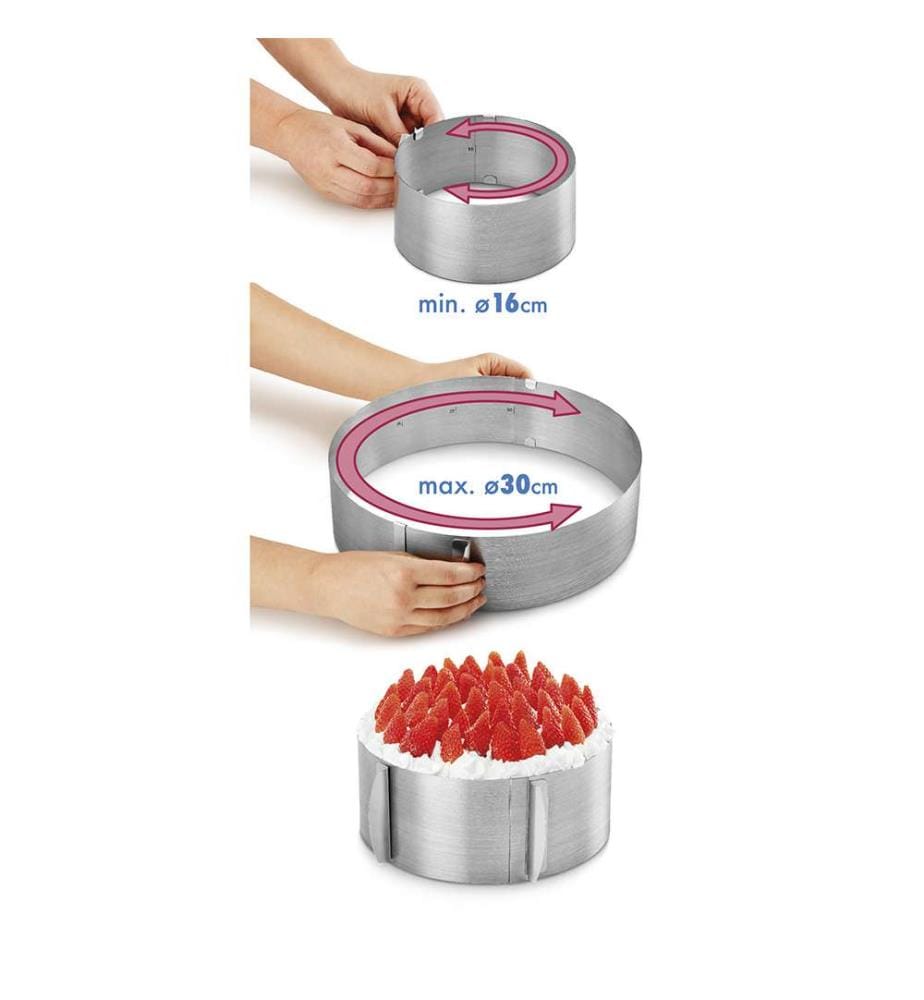 Anneau À Tarte En Acier Inoxydable