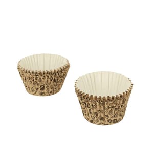 Lot 24 moules muffins/cupcakes "Café", carton 7.5cm