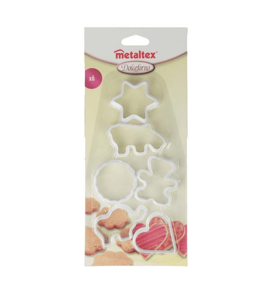 Set of 6 cookie cutters