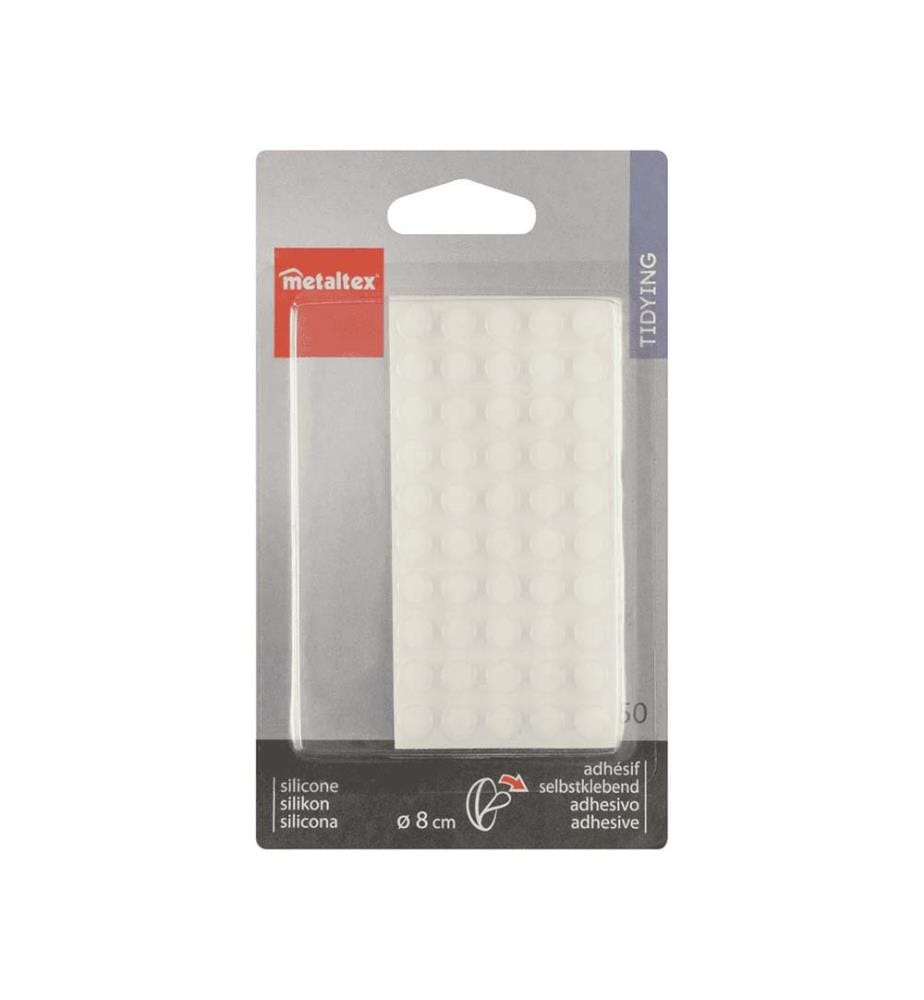 50 Stück 8 mm Silikon-Klebekuppeln - Bumpers