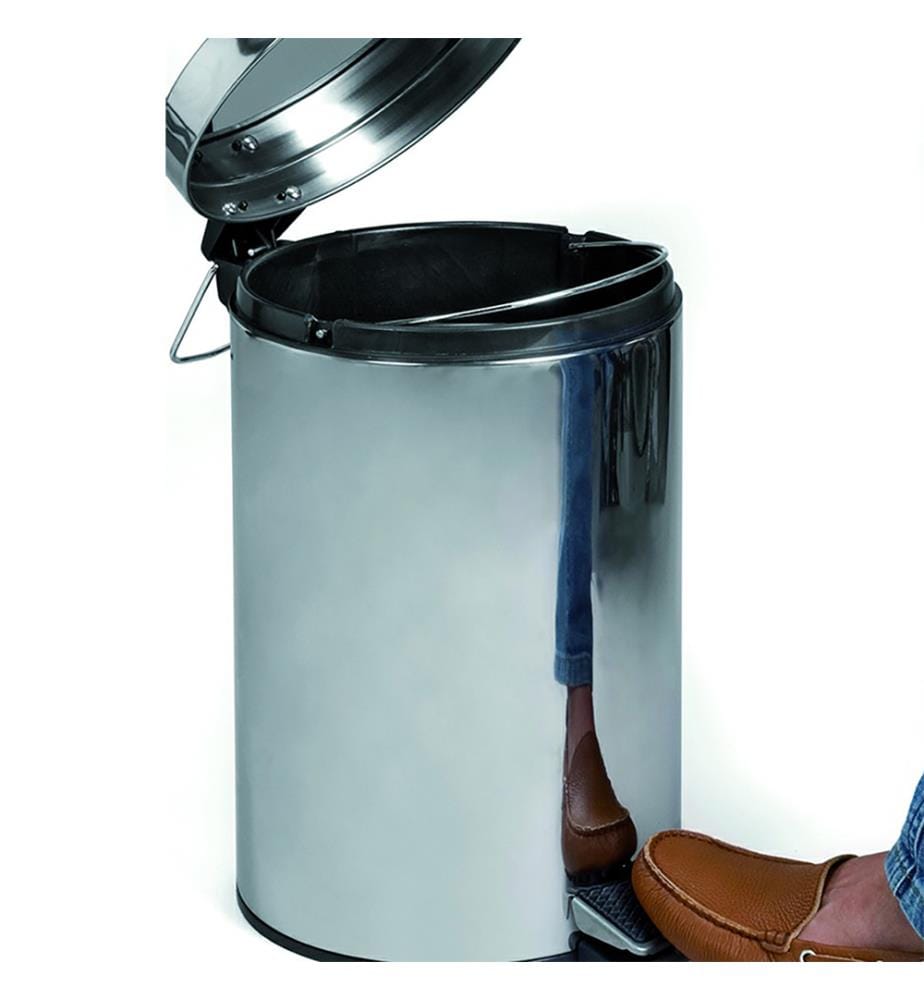 Clean Poubelle à Pédale en Inox 3L