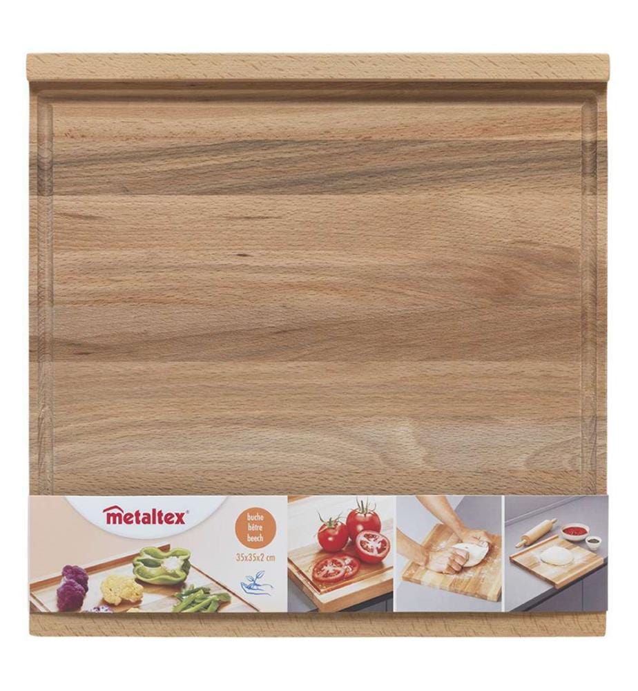 Cutting board pasta board 35 x 35 x 2 cm beech wood