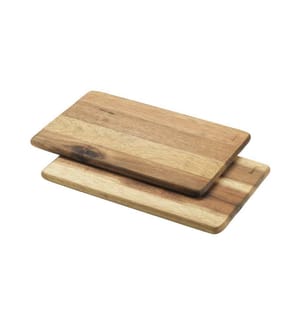 Lot 2 planches à découper bois d'acacia FSC - 23x15x1cm