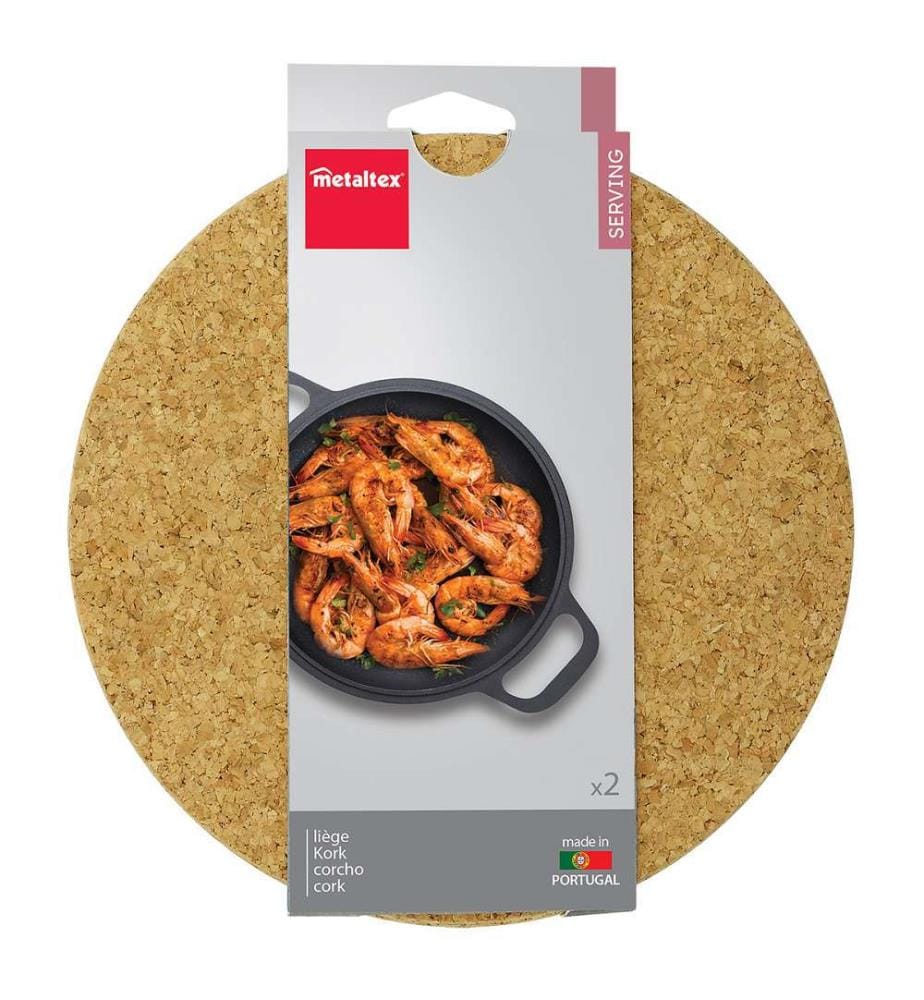 Lot 2 sous-plats liège - Ø20cm