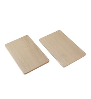 Lot 2 planches à découper hêtre FSC - 22x14x1cm