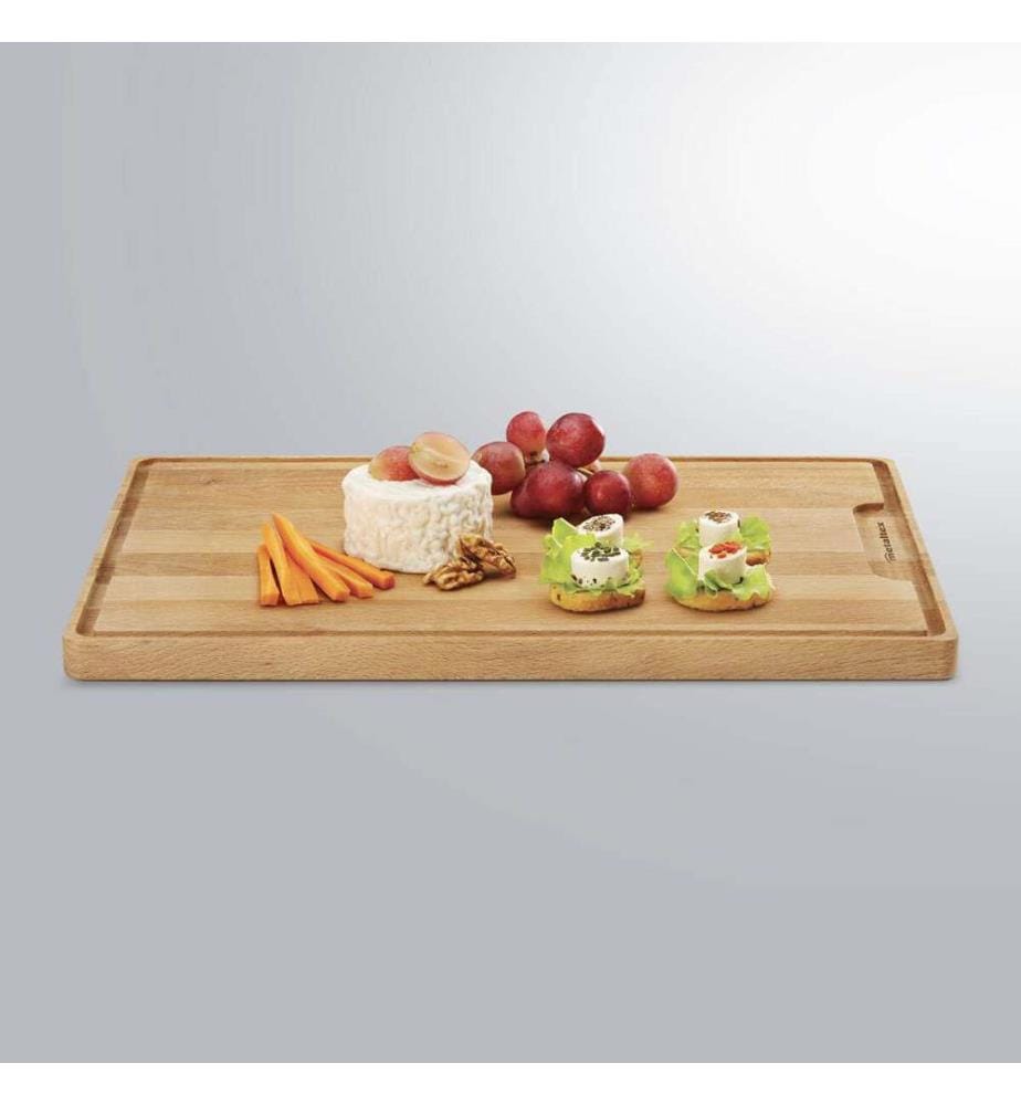Planche à découper hêtre PREMIUM FSC avec rainure - 40x28x2cm