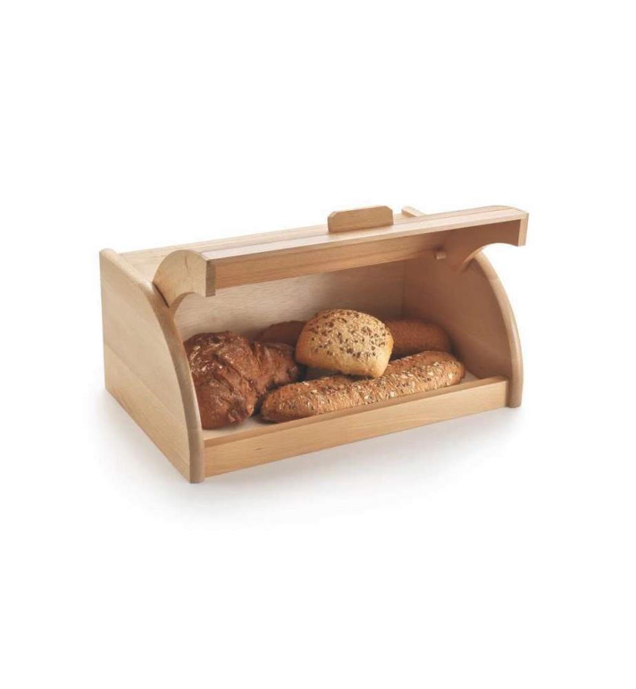 "Corbeille à pain en bois avec couvercle