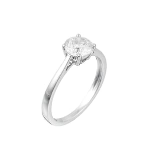 Imperial Solitaire Ring - Weissgold