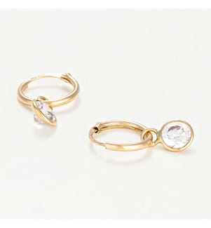 Earrings Créoles 8mm - Yellow Gold 375/1000