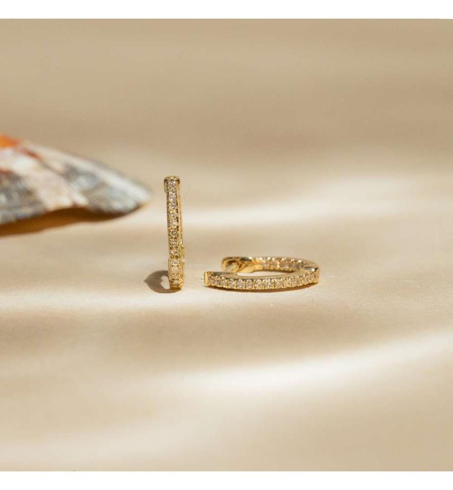 Perfect créoles earrings - Yellow gold 375/1000