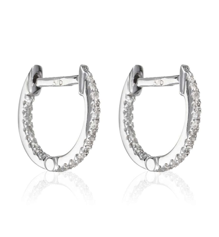 Perfect Creole Earrings - White Gold