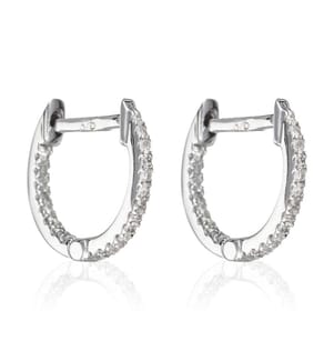 Perfect Creole Earrings - White Gold